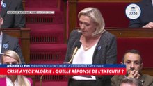 Marine Le Pen : «Quand allez-vous mettre en application le vote de l'Assemblée nationale»