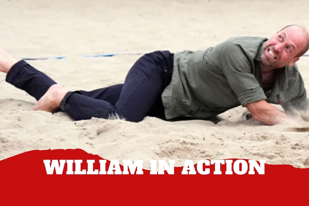 Prince William plays volleyball and football ahead of Brazil climate events