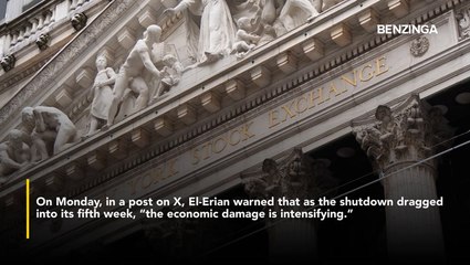 Mohamed El-Erian Warns Government Shutdown Damage Is Intensifying- 'The Long This Persists, The Slower And Less Complete The Bounce-Back...'