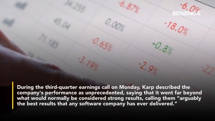 Palantir Crushes Expectations With A 'Rule Of 114'- CEO Alex Karp Calls It 'The Best Results Any Software Company Has Ever Delivered'