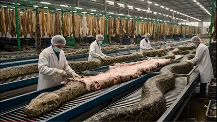 Inside the Snake Leather Factory 🐍 — From Snake Eggs to Luxury Bags _ Shocking Transformation...