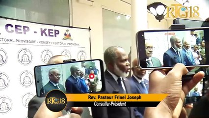 CP Dr. Louis Gérald Gilles, Emmanuel Vertilaire, Past. Frinel Joseph vizite CEP a