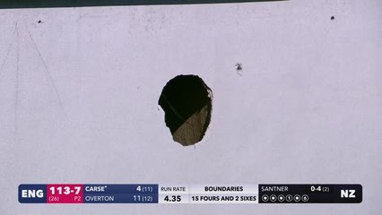 Jamie Overton breaks the stadium with huge six