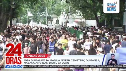 Mga dumalaw sa Manila North Cemetery, dumagsa at naulanan | 24 Oras Weekend