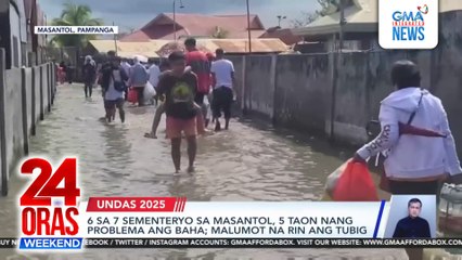 Baha problema sa ilang sementeryo sa Bulacan at Pampanga | 24 Oras Weekend