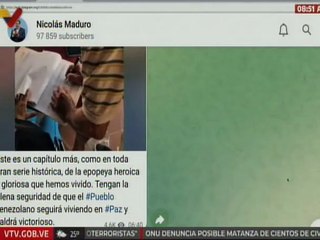 Pdte. Maduro: Tengan la plena seguridad de que el pueblo venezolano seguirá viviendo en paz