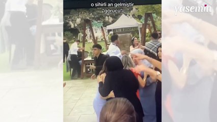 Genç kadından güldüren paylaşım: Düğünde oynadığı sırada görücü geldi!