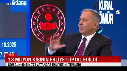 1.8 milyon kişinin ehliyeti iptal edildi