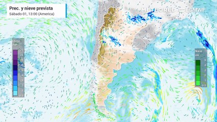 Tiempo en Argentina la próxima semana: tormentas y el inicio de un cambio en el patrón de distribución de lluvias