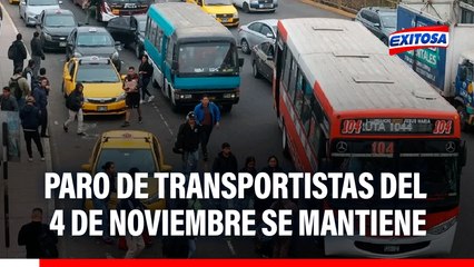 Paro de transportistas del 4 de noviembre: "No aceptamos bloqueos, es un delito", asegura Martín Ojeda