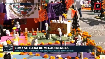El Zócalo se llena para celebrar el Día de Muertos