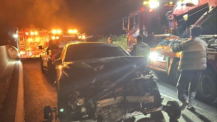 중부내륙 칠서 나들목 부근 5중 추돌...2명 사상 / YTN