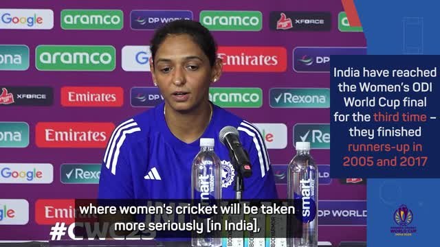 Kaur hopes women's cricket is 'taken more seriously' after reaching World Cup final