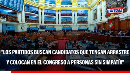 José Luis Ramos: "Los partidos buscan candidatos que tengan arrastre y colocan en el Congreso a personas sin simpatía"