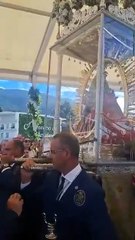 Llegada de la Virgen de las Nieves al cementerio de Las Manchas. Misa presidida por el obispo Nivariense en el Día de todos los Santos