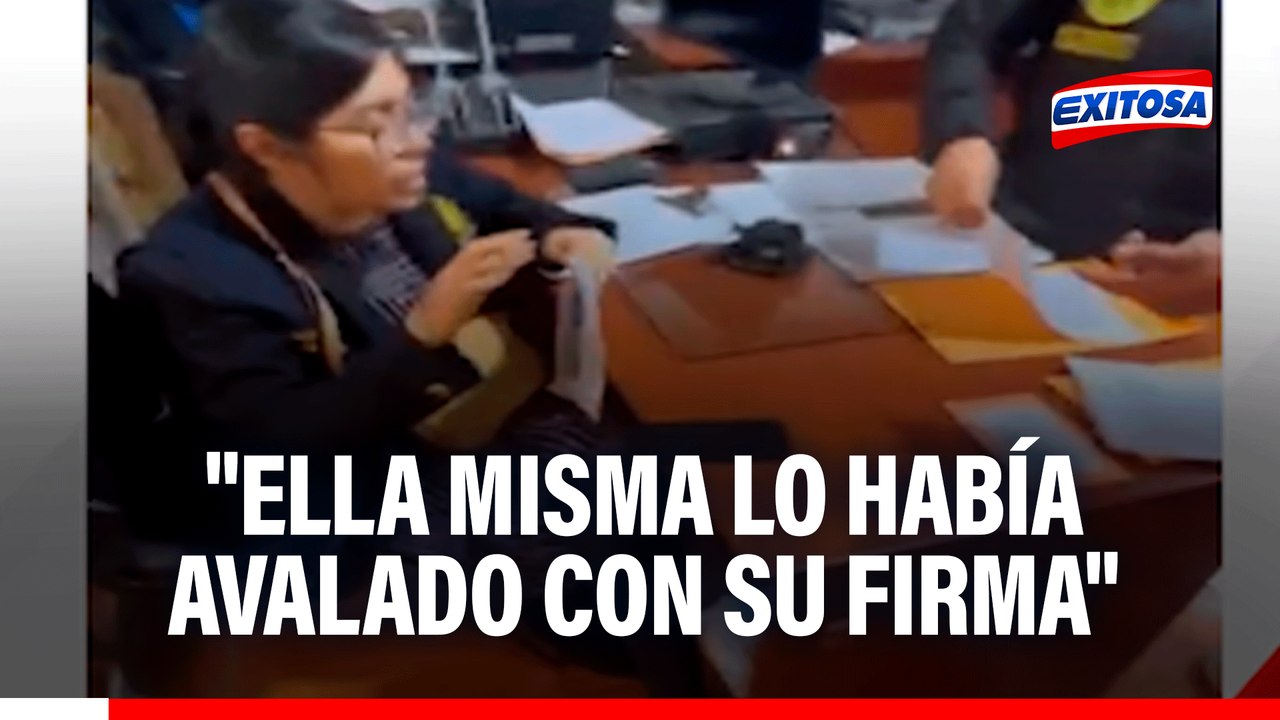Fiscal rompe acta policial: "Ella misma lo habí...
