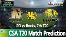CSA T20 2025 | Lions vs Rocks 7th T20 Match Preview |