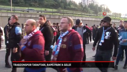 Trabzonspor taraftarı, Galatasaray maçı için RAMS Park'a geldi