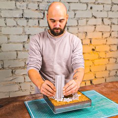 Who knew cork and metal could look THIS good?! 💡✨ #DIYHomeDecor