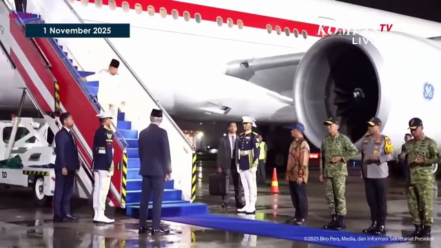 Detik-detik Presiden Prabowo Tiba di Tanah Air usai Kunker dari Korea Selatan Hadiri KTT APEC