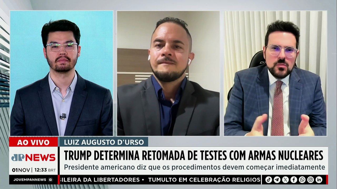 Trump determina retomada de testes com armas nucleares; especialista avalia