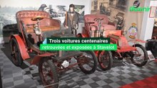 Trois voitures centenaires retrouvées à Stavelot sont exposées au musée du circuit de Spa-Francorchamps, à l'abbaye