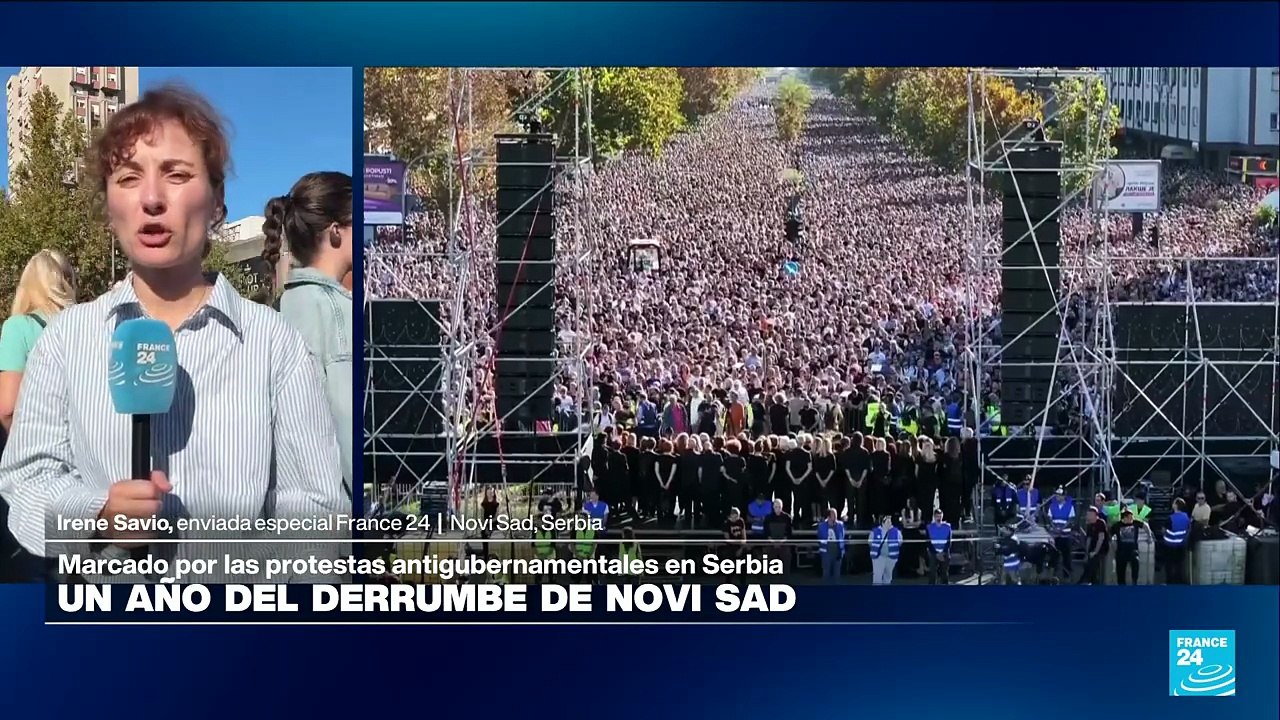 Informe desde Novi Sad: manifestantes piden alecciones anticipadas al Gobierno de Aleksandar Vucic
