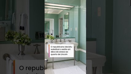 Em meio a polêmica, Trump exibe reforma de luxo em banheiro histórico da Casa Branca