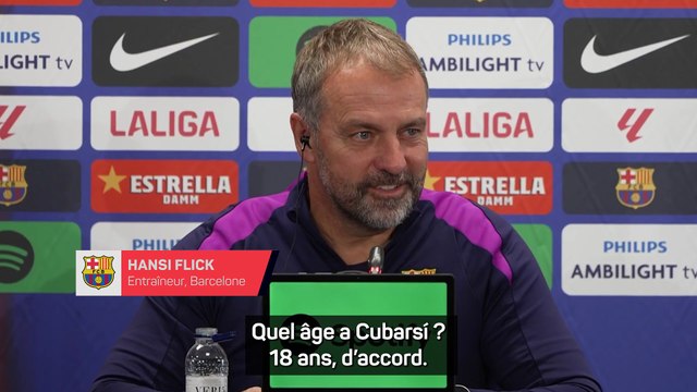 Hansi Flick défend Pau Cubarsí