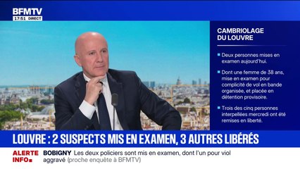 Casse du Louvre: deux personnes mises en examen, trois remises en liberté sur les cinq interpellées