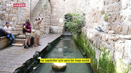 TRT Haber Mescid-i Aksa'nın altındaki tünellere girdi