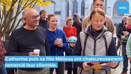 Les au revoir de Philippe et Catherine, primeurs sur le marché d'Alençon depuis 40-ans