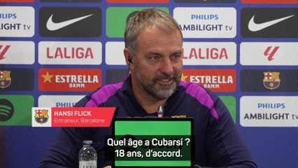 Hansi Flick défend Pau Cubarsí