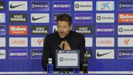 Simeone, rueda de prensa completa tras el Atlético de Madrid 3 - Sevilla 0