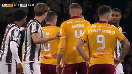 Motherwell Vs St Mirren 1 half Premier sports cup semi final