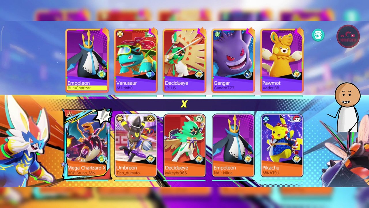 CAÍ CONTRA O @brunomonkey e o NOVO MEGA CHARIZARD X!  Pokémon UNITE Empoleon Gameplay