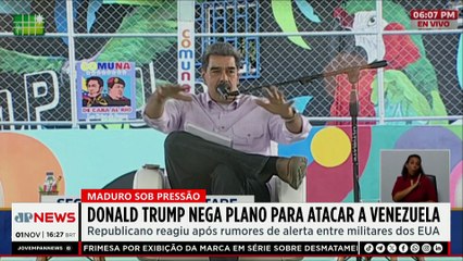 Donald Trump nega ação militar dos EUA contra Nicolás Maduro na Venezuela