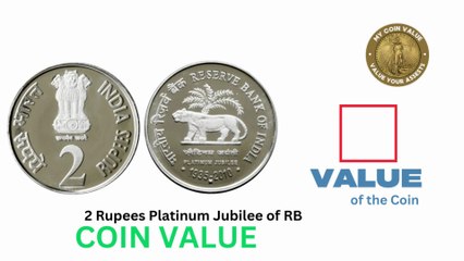 2 Rupees Platinum Jubilee of RBI 2010 Coin Value, 2 Rupees RBI Coin