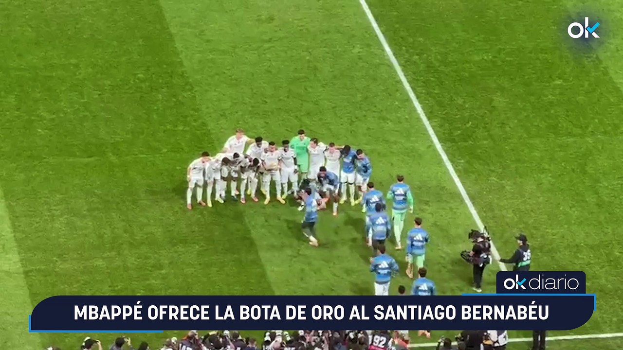 Mbappé ofrece la Bota de Oro al Santiago Bernabéu