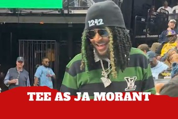 Ja Morant’s dad Tee Morant steals Halloween dressed as his son