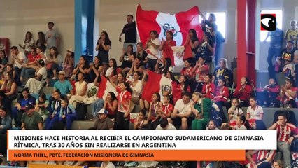 Misiones hace historia al recibir el Campeonato Sudamericano de Gimnasia Rítmica
