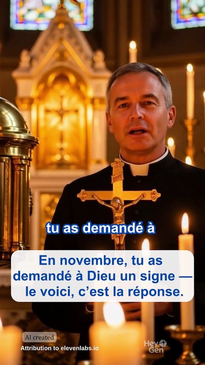 En novembre, tu as demandé à Dieu un signe — le voici, c’est la réponse.