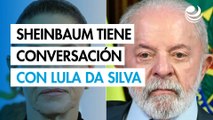 Sheinbaum conversa con Lula da Silva sobre oportunidades de colaboración entre México y Brasil