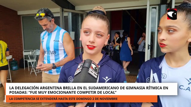 La delegación argentina brilla en el Sudamericano de Gimnasia Rítmica en Posadas