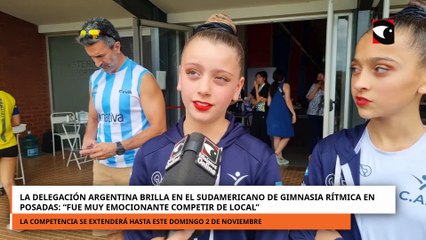 La delegación argentina brilla en el Sudamericano de Gimnasia Rítmica en Posadas