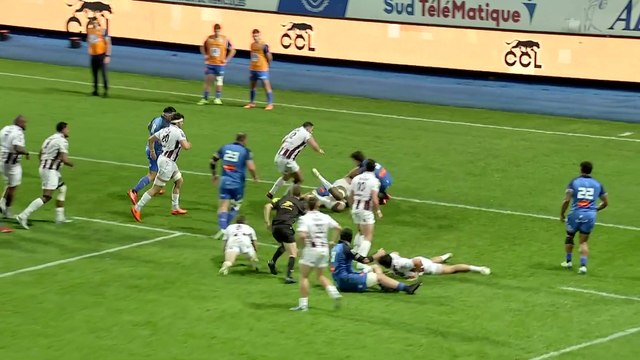 TOP 14 - Essai de Connor SA (UBB) - Castres Olympique - Union Bordeaux-Bègles