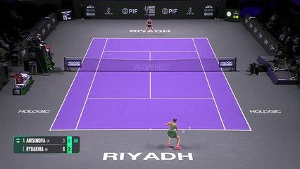 WTA Finals - Rybakina expéditive face à Anisimova