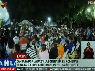 Autoridades de Barinas junto al pueblo se sumaron a celebrar el natalicio del Cantor del Pueblo