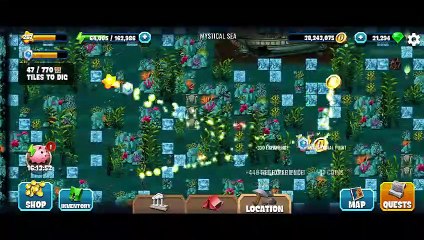 Diggy's Adventure, Mystical Sea, Atlantis, Side Story, Tasks of the Story only.