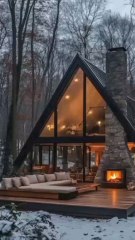 Modern A-Frame Cabin Resort.